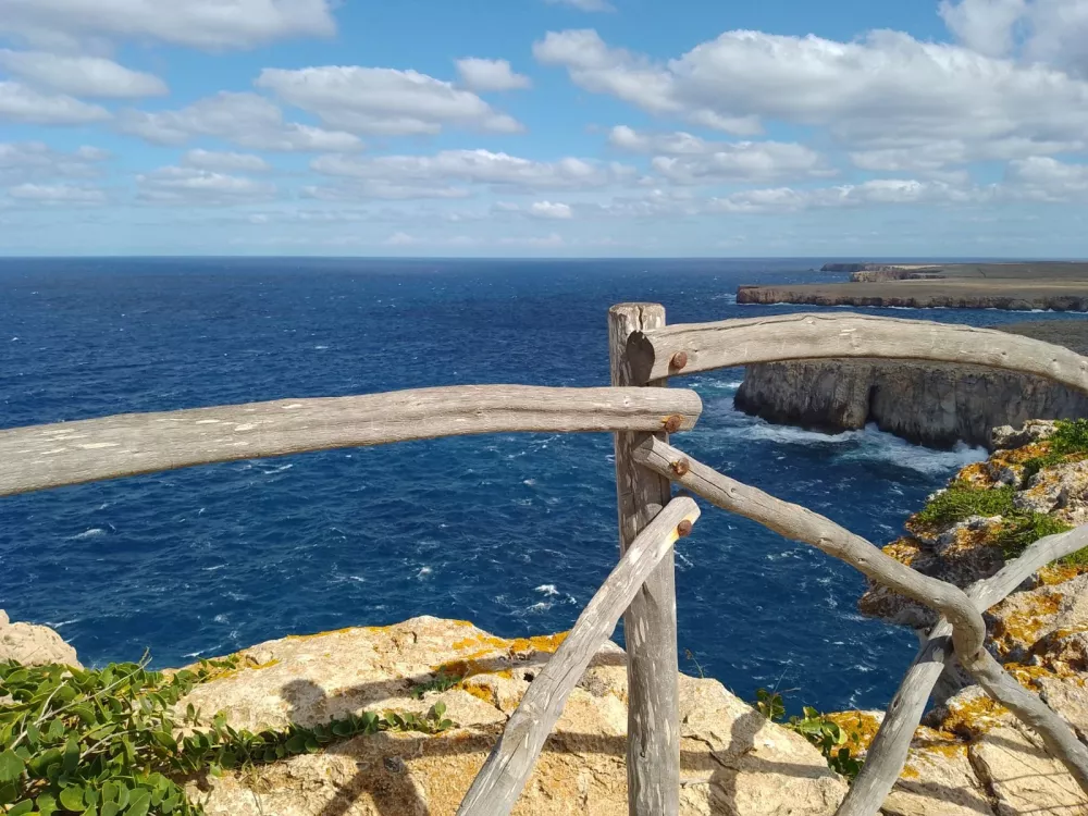 North coast with typical fence - Menorca